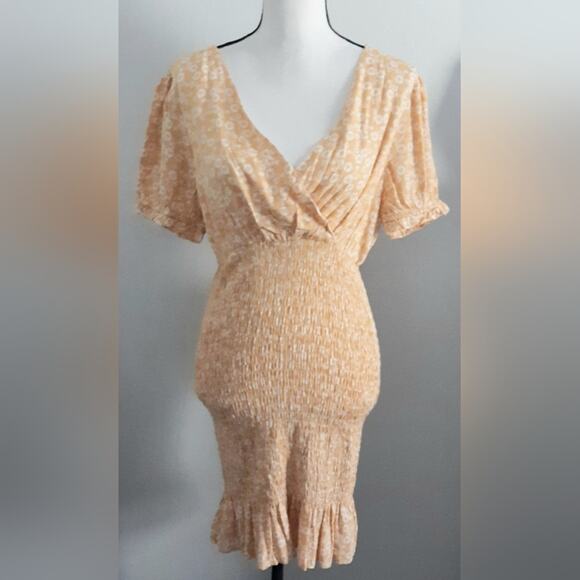 Urban Outfitters Lumiere Smocked Dress - Picture 1 of 8